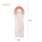 Nicrolandee Rainbow Tassels Hair Bows Holder Hanging - Baby Hair Accessories Storage Headband Holder Hair Clips Organizer Wall H