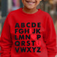 Mrocioa Valentines Day Shirt For Boys Girls Alphabet Abc I Love U Sweatshirt Toddler Kids Vday Heart Tops Red 4T