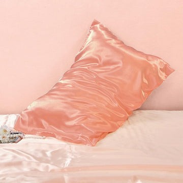 Travel Pillow Case Cover 2 Pack Toddler Pillow Cases 14 X 20 Breathable Silky Soft Satin Toddler Pillowcase Jade Pink Baby Pillo