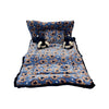 Pinks & Blues Full Sleeping 5 Piece Baby Bedding Set With 2 Puppy Shape Side Pillows (042Months) (Printed Royal)