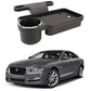 Oshotto (FT04) Foldable Car Auto Headrest Rear Back Seat Table Drink Food Cup Tray Holder Compatible with Jaguar XJ  Black