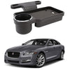 Oshotto (FT04) Foldable Car Auto Headrest Rear Back Seat Table Drink Food Cup Tray Holder Compatible with Jaguar XJ  Black