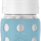 Lifefactory 8-Ounce Stainless-Steel Vacuum-Insulated Wide-Neck Baby Bottle With Stage 2 Nipple (3-6 Months) Denim, Ls2211Wde4