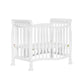 Dream On Me Violet 4-In-1 Convertible Mini Crib In White, Greenguard Gold Certified, Jpma Certified, 3 Position Mattress Height