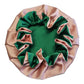 Akiss Reversible Satin Silk Sleep Hair Bonnet For Baby Infant Girl Boy (Rosek Green, 36 M)