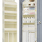 TAHAVICE 1 PC Over the Door Diaper Organizer with 1 Large Capacity Caddy, 4 Shelf & 10 Mesh Side Pockets, Baby Stuff Hanging Cad