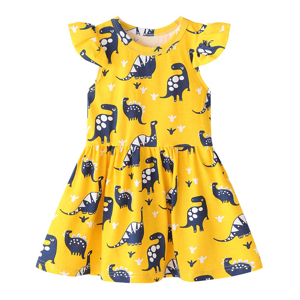 Jeinxcn Toddler Baby Girl Dinosaur Party Dress Summer Holiday Dress Ou – Cutebab