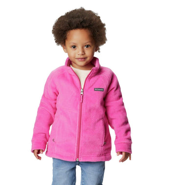 Columbia Unisex-Baby Benton Springs Fleece Jacket, Pink Ice, 18-24 Months