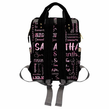 Personalized Name Bag, Custom Diaper Bag With Text Customized Fashion Multipurpose Daycare Bag Mummy Nursing Baby Bags Shoulder