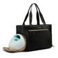 Mommore Breast Pump Bag Diaper Tote Bag With 15 Inch Laptop Sleeve Fit Most Breast Pumps Like Medela, Spectra S1,S2, Evenflo