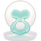 Nuby Silicone Teethe-EEZ Teether with Bristles, Includes Hygienic Case, Aqua (Pack of 1)