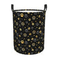 Gbuzozie Golden Dogs Animal Paws Round Laundry Hamper Storage Basket Toys Clothes Organizer Bin For Home Bathroom Bedroom Dorm N