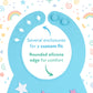 Nuby 3D Soft Silicone Baby Bib With Scoop - Silicone Bib For Toddlers And Babies 6+ Months - Stars