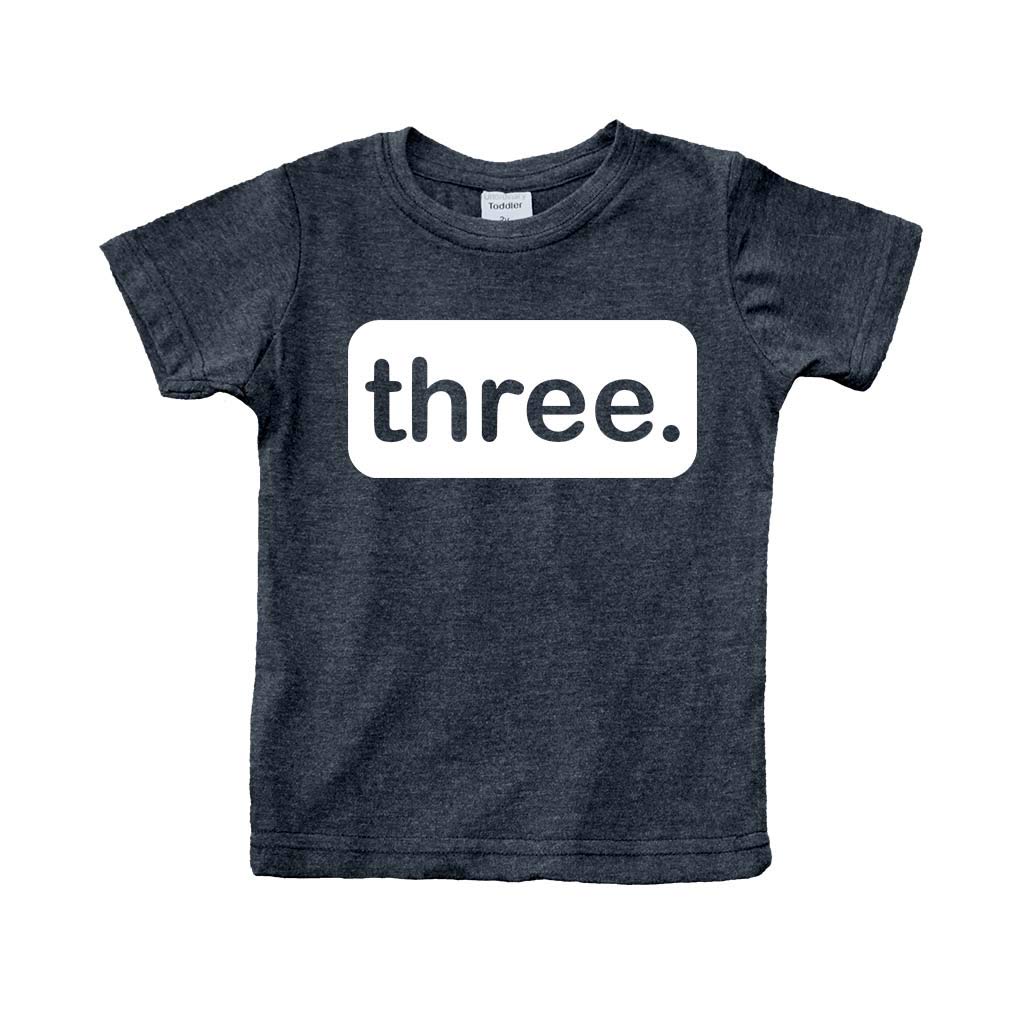 3Rd Birthday Shirt Boy Third Outfit 3 Year Old Toddler Gift Baby Tshirt Party Shirts (Charcoal Black, 2 Years)