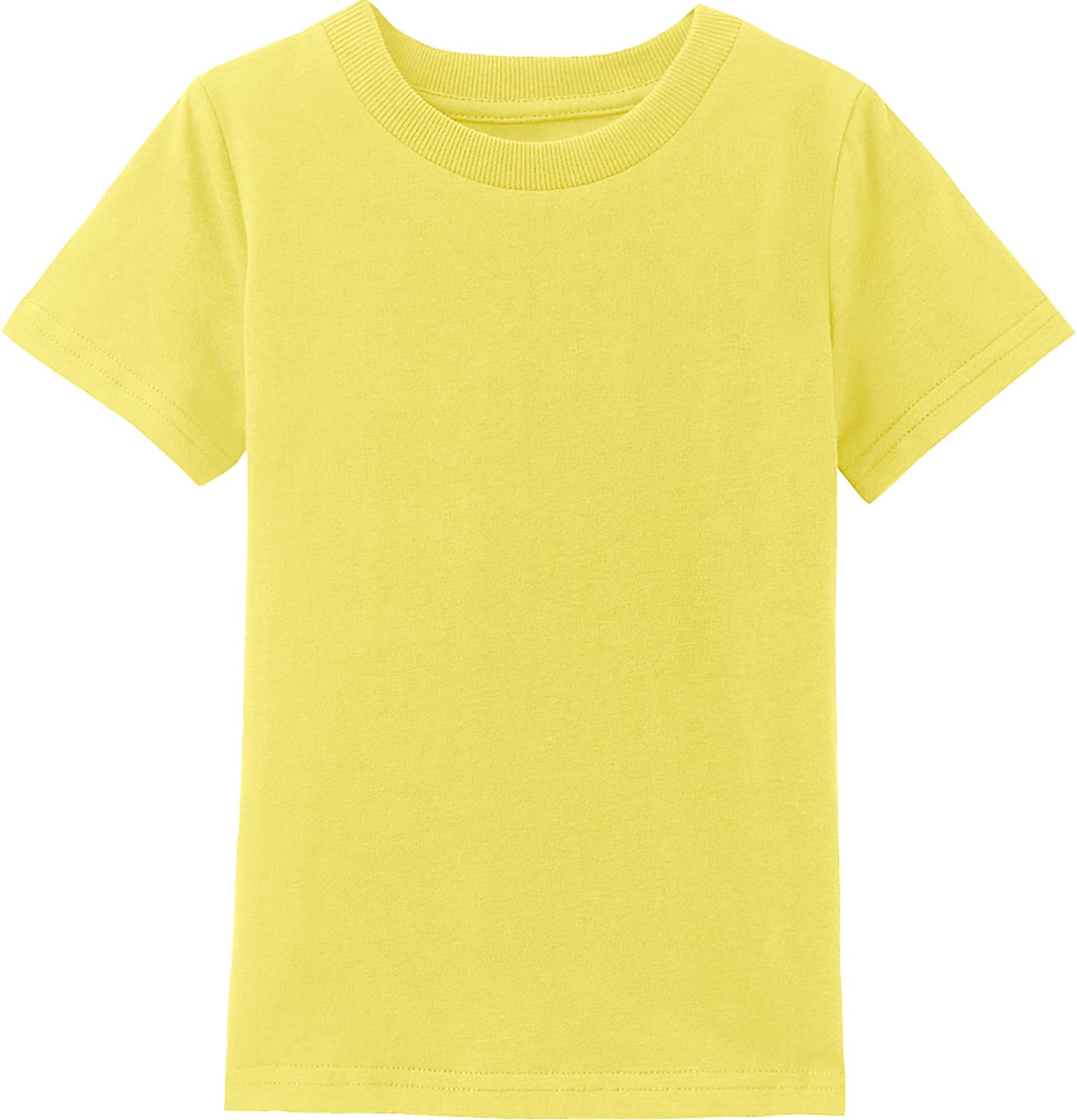 Cosland Baby Boys T Shirts Casual Short Sleeve Cotton Plain Tees, Lemon Yellow, 18 Months