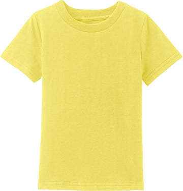 Cosland Baby Boys T Shirts Casual Short Sleeve Cotton Plain Tees, Lemon Yellow, 18 Months
