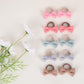 30Pcs 2 Inch Baby Girls Hair Ties With Linen Bows,Soft Elastics Ponytail Holders Hair Accessories For Infants Toddlers Baby Girl