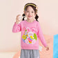 Akyzic Girls Easter Bunny Long Sleeve Crewneck Sweatshirt - Pink Shirt For Toddler Kids 4T