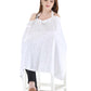 Switchon Feeding Apron Cover Maternity Cover & Scarf 100% Cotton Maternity Breastfeeding Multipurpose For Mothers (White1)
