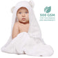 Miniboo Hooded Baby Towel - Ultra-Soft And Hypoallergenic Rayon From Bamboo Baby Towels For Newborns, Infants, And Toddlers - Su