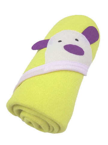 NAMAN Baby Blankets New Born Combo of All Season Hooded Wrappers Cum Towel for Baby Boys and Baby Girls NM4200YELLOW