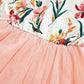 Toddler Baby Girls Tutu Dress Ruffle Sleeveless Floral Princess Dress Summer Clothes Outfits (Pink-Daffodil, 1-2T)