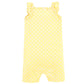 Hudson Baby Unisex Baby Cotton Rompers, Yellow Daisy, 3-6 Months