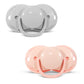Razbaby Keep-It-Kleen Baby Pacifier (2Pk) | 0-36M | Closes When Dropped, Nipple Stays Clean | Silicone Orthodontic Nipple (Grey/