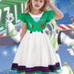 Eledobby Buzz Lightyear Dress For Girls Kids Buzz Lightyear Costume Halloween Outfit Birthday Party Dress 9-10Years