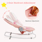 Infans 2 In 1 Baby Swing And Bouncer For Infants, Portable Newborn Rocker With 5 Speed Sway Music Timing 3 Toys Remote Control,