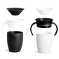 Munchkin Sippy Cup For 6 Month Old And Up, Spill Proof Miracle 360 Toddler Cups With Transition Handles, 7 Ounce, 2 Pack, Black/