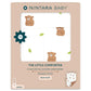 Nintarababy Little Comforter  Organic Cotton Baby Blanket, Warm, Quilted & Reversible, Soft For Newborns & Infants, Baby Gift F