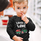 Loads Of Love Boys Valentines Day Shirt Toddler Valentine Long Sleeve Shirts 4T Black
