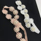 Asufegucd Baby Toddler Elastic Chiffon Flower Headbands Princess Girls Hand Sewing Beads Flower Headwear Nylon (Ashxt2610)