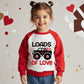 Xfsjgna Valentines Sweatshirts For Girls 6T Boys Valentine'S Day Monster Truck Graphic Raglan Shirt Toddler Kids Long Sleeve Top