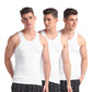 U.S. POLO ASSN. Men Comfort Fit I661 Regular Fit Vest  Pack Of 3 (White Large)