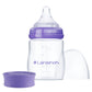 Lansinoh Anti-Colic Baby Bottle For Breastfeeding Babies, 5 Ounces, 1 Count, Includes 1 Slow Flow Nipple, Size S And Stackable L