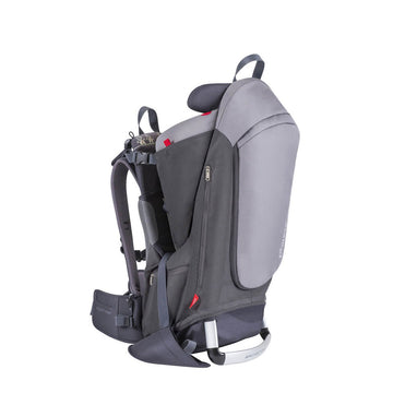 Phil&Teds Escape Child Carrier Frame Backpack, Charcoal - Height Adjustable Body-Tech Harness - Articulating Dual Core Waist Bel