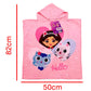 Gabby'S Dollhouse Beach Bath Hooded Poncho Towel For Kids 100% Cotton Heart Pandy Paw Mercat Cakey Cat Fairy Gift For Girls Boys