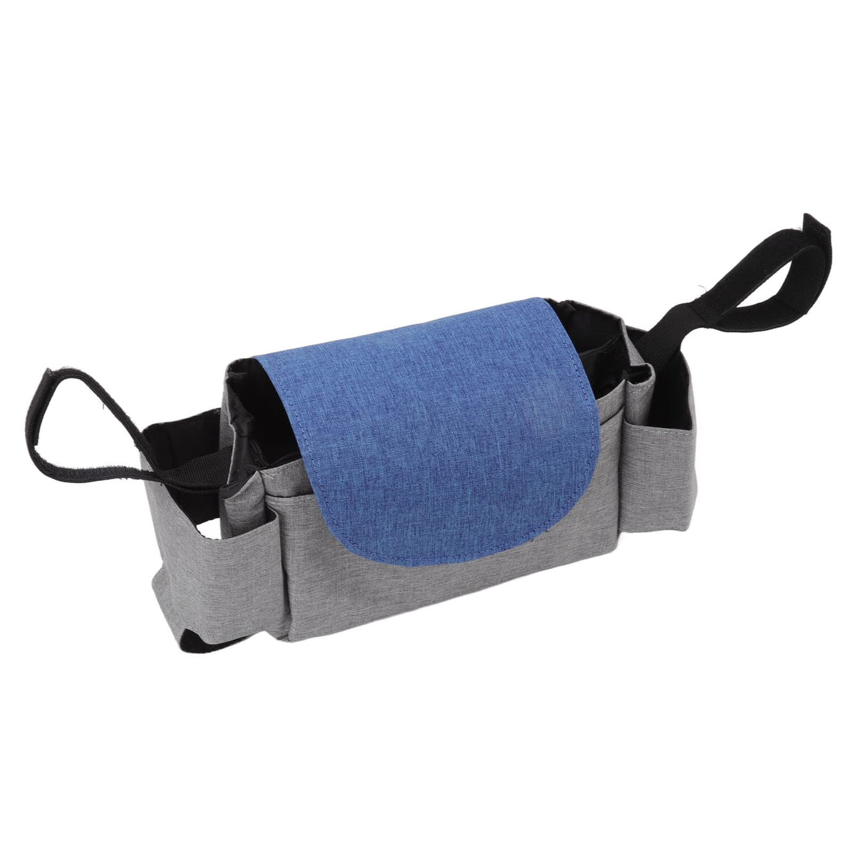 Stroller Organizer, Large Capacity Washable Light Weight Baby Stroller Organizer for Daily (Blue Grey)