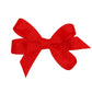 Wee Ones Girls' Classic Grosgrain Hair Bow With Plain Wrap Center On A Weestay Hair Clip, Handmade, Baby Sized Bow, Red