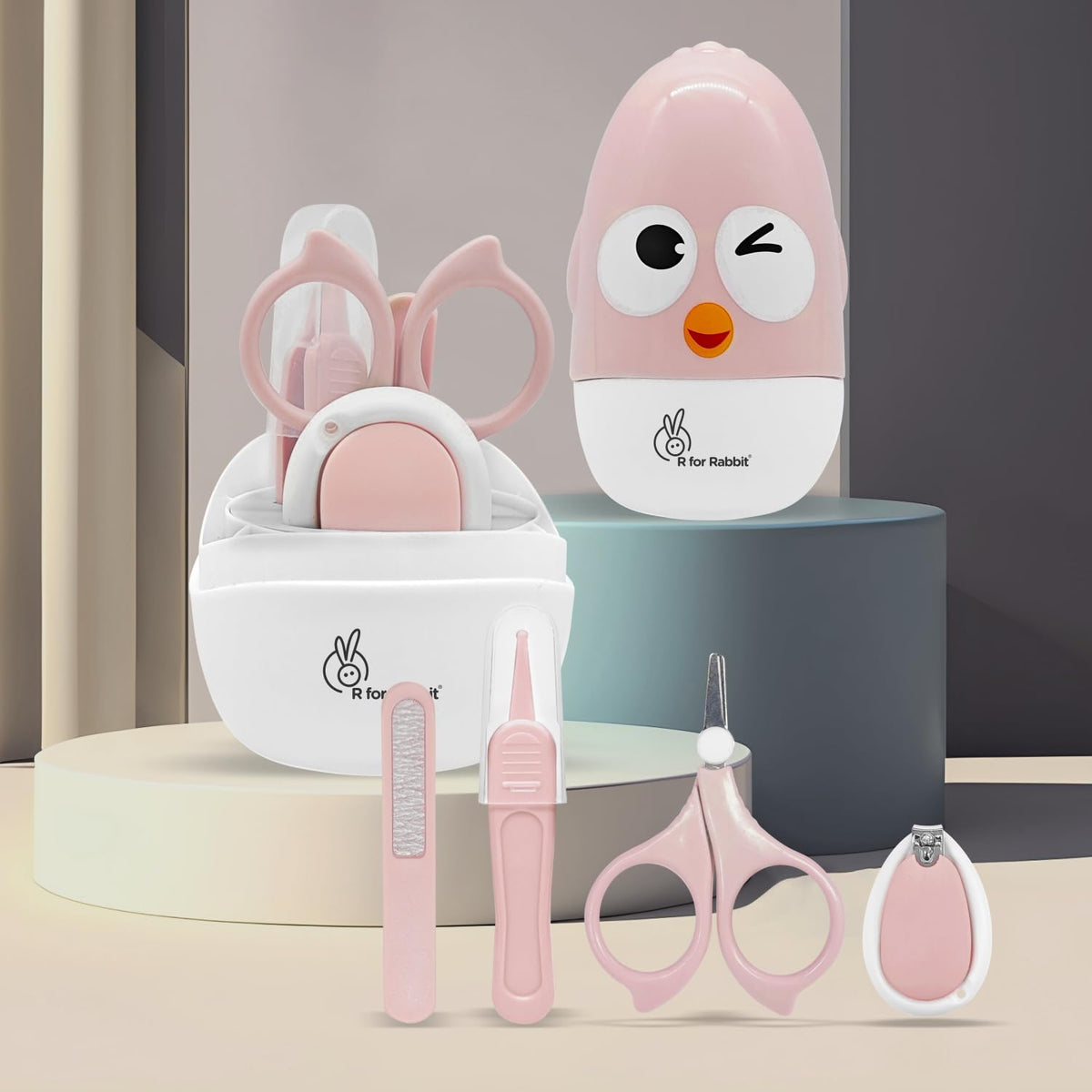 R For Rabbit Stylo Tweety New Born Baby 4 In1 Nail Grooming Kit For Baby Manicure Set With Kids Nail Cutter, Tweezer, Filer And 