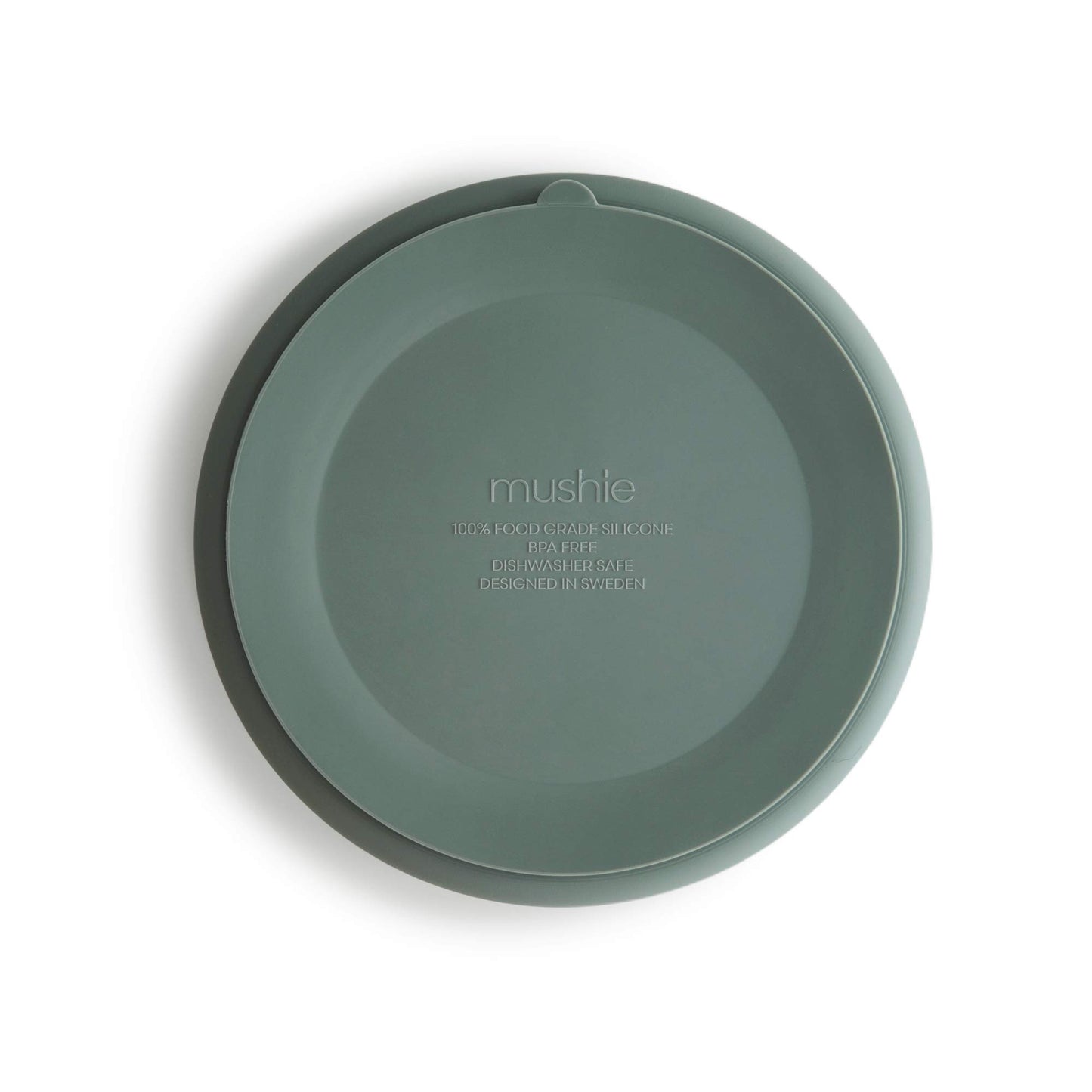 Mushie Silicone Suction Plate | Bpa-Free Non-Slip Design (Cambridge Blue)