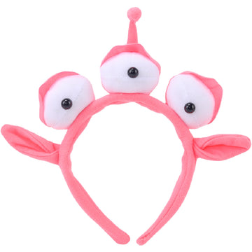 Leziazany Alien Headband Stretchy Plush Eyeball Headband Three Eye Plush Alien Monster Headband For Christmas Party Cosplay