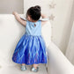 Dressy Daisy Toddler Girl Snow Queen Dress Up Costume Birthday Party Dress Outfit With Accessories 3T Blue 267