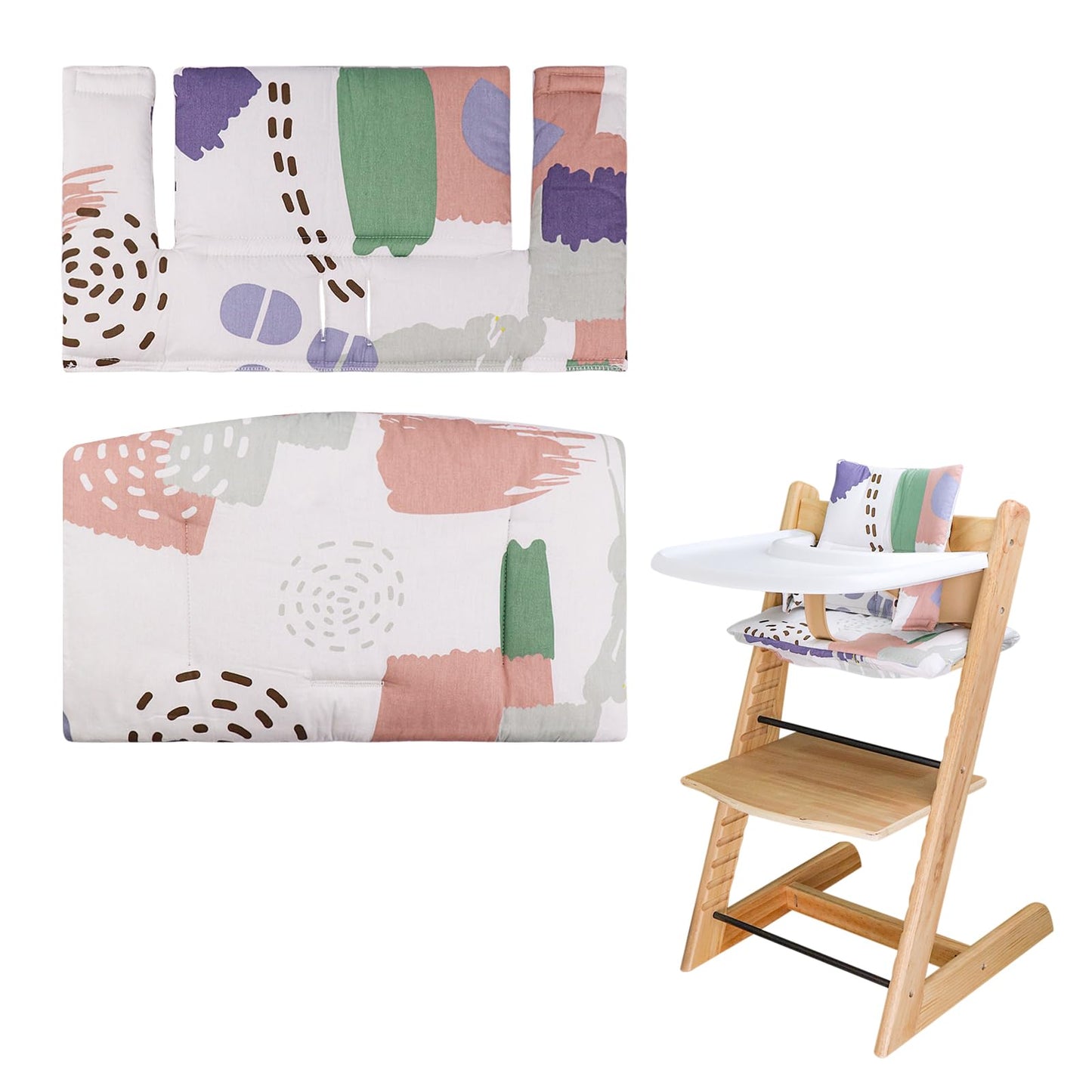 For Stokke High Chair Cushion, Soft And Comfortable For Tripp Trapp High Chair Cushion, For Tripp Trapp Cushion Set Makes It Saf