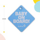 Safety 1St Baby On Board Sign, Blue