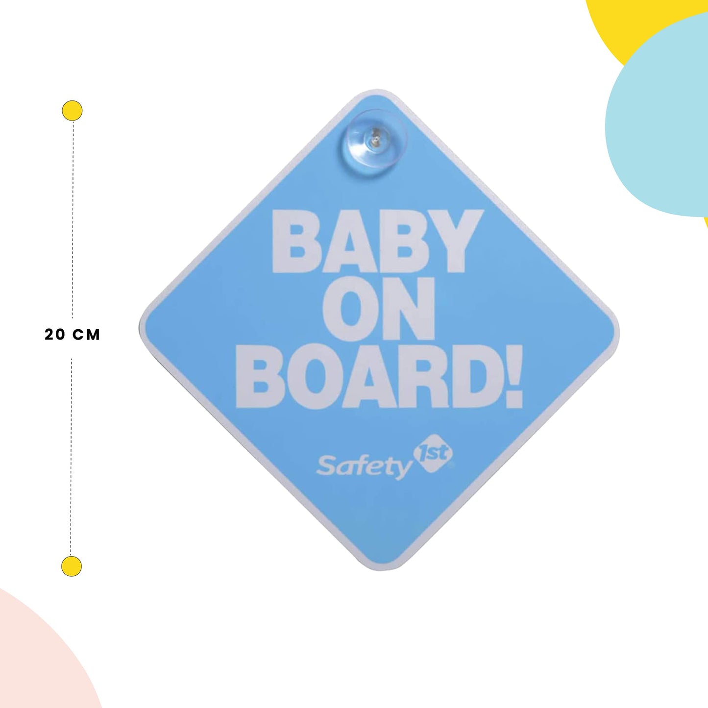 Safety 1St Baby On Board Sign, Blue