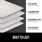 Gorilla Grip Washable Toddler Mattress Incontinence Pads, Reusable Waterproof Bed Underpads, Absorbent Leak Proof 52X34 2 Pack S