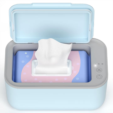 Awesmom Baby Wipe Warmer And Babies Wet Wipes Dispenser,Diaper Wipe Warmers With 3-Step Temperature Control And Large Capacity,B